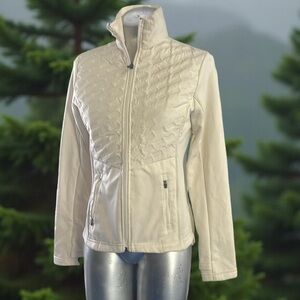 Xersion Women's Cream Quilted Jacket size XS